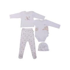 SET 4 PCS BEBE NIÑO ESTAMPADO SUR PRW127 (PRW)