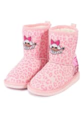 BOTA CHIPORRO NA LOL ROSADO ANIMAL PRINT