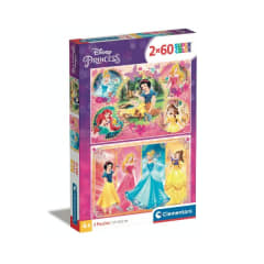 PUZZLE 2X60 PCS PRINCESAS DISNEY 0