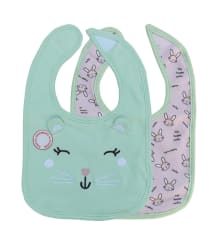 SET DE 2 BABEROS DE TOALLA NIÑA