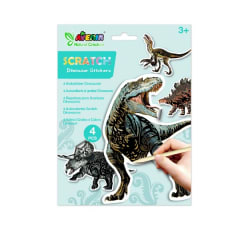 STICKERS PARA RASPAR DINOSAURIO