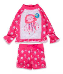 CONJUNTO UV SHORT+ POLERA BEBÉ NIÑA COR PVY845 (PAY)