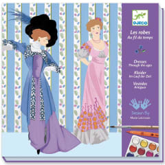 OLDER ONES DRAWING AND COLOURING DRESSES THROUGHT 0