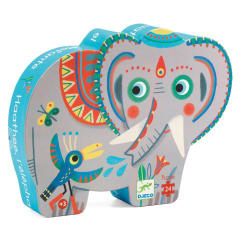 SILHOUETTE PUZZLE HAATHEE ASIAN ELEPHANT 24 PCS 0