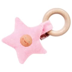JUGUETE AGARRE ORGANICO ESTRELLA ROSADO