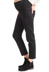 JEANS CROPPED NEGRO