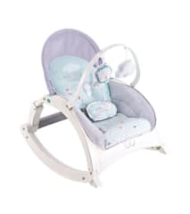 SILLA MUSICAL VIBRATORIA 2 EN 1 CELESTE