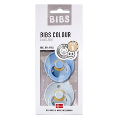 CHUPETE BIBS X2 SKY BLUE/BABY BLUE