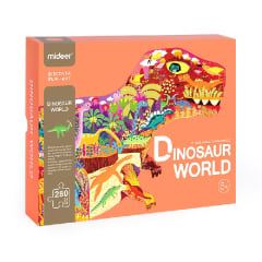 PUZZLE CON FORMA MUNDO DINOSAURIO 0