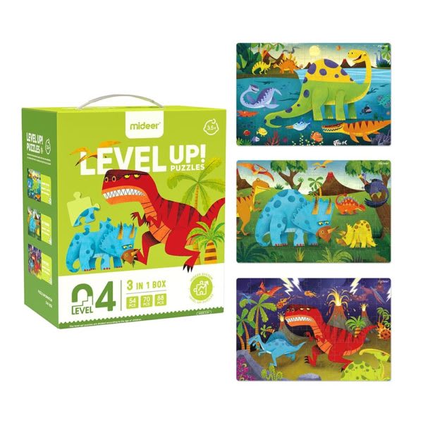 PUZZLE 3 EN 1 DINOSAURIOS DIVERTIDOS1