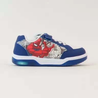 ZAPATILLA CON LUCES NIÑO COMICS SPIDERMAN1