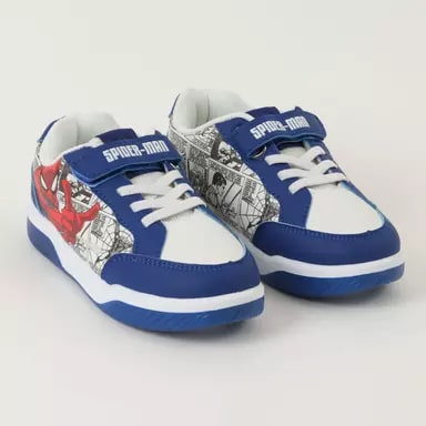 ZAPATILLA CON LUCES NIÑO COMICS SPIDERMAN2