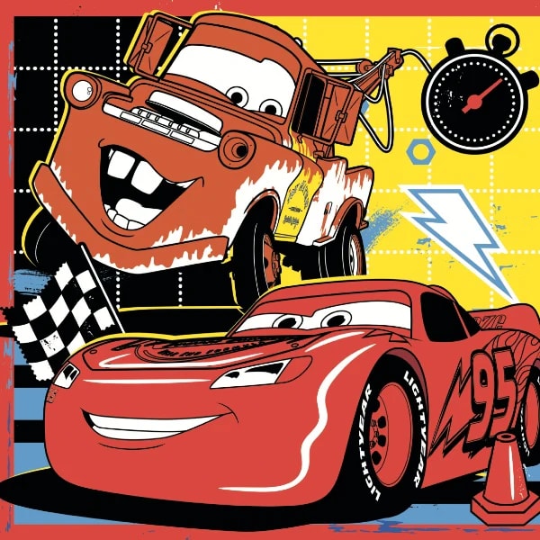 PUZZLE 3X48 PIEZAS DISNEY CARS2