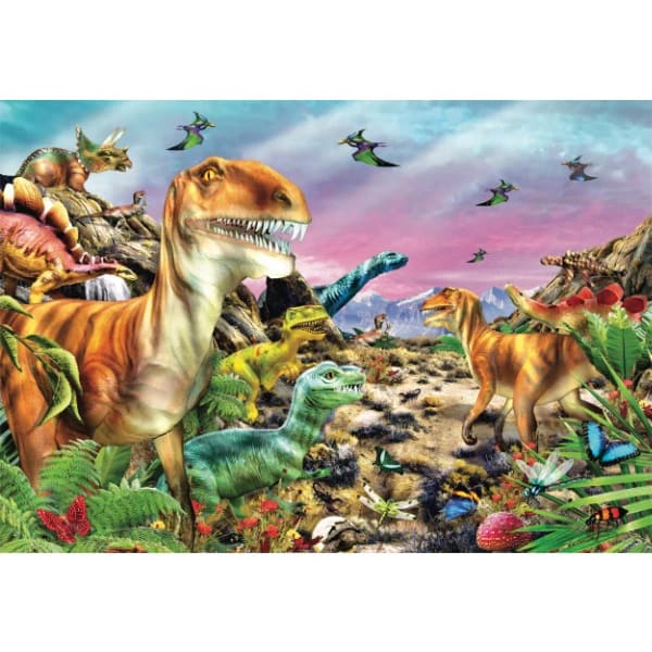 PUZZLE 104 PCS TIERRA DE DINOSAURIOS2