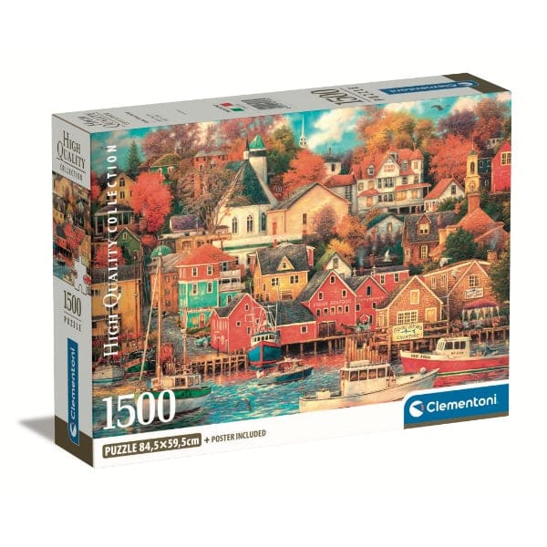 PUZZLE 1500 PCS BUEN TIEMPO EN HARBOR COMPACT1