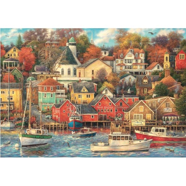 PUZZLE 1500 PCS BUEN TIEMPO EN HARBOR COMPACT2