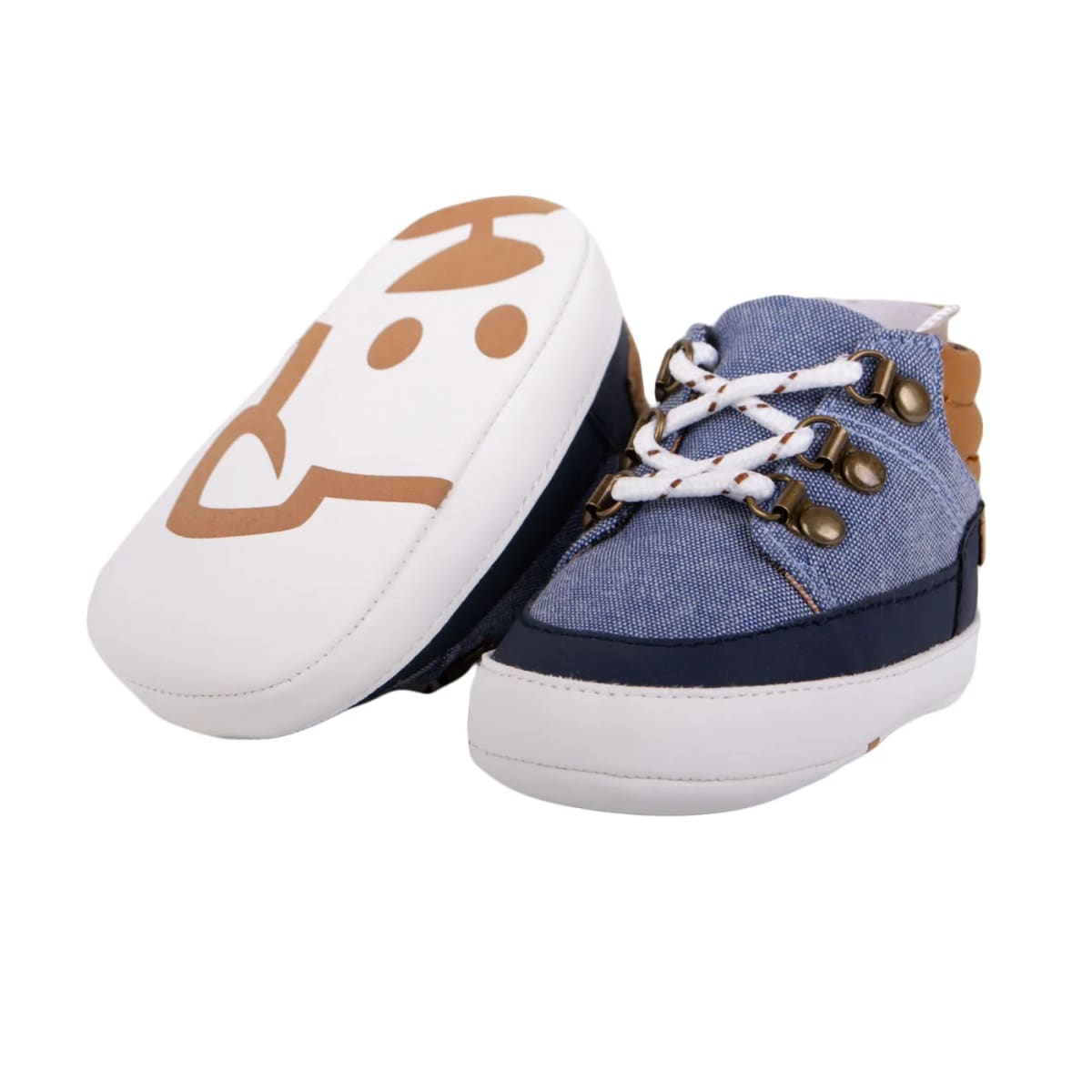 ZAPATILLAS RECIEN NACIDO NIÑO AZU PZZ105 (PZZ)2