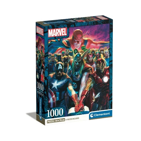 PUZZLE 1000 PIEZAS MARVEL AVENGERS COMPACT1