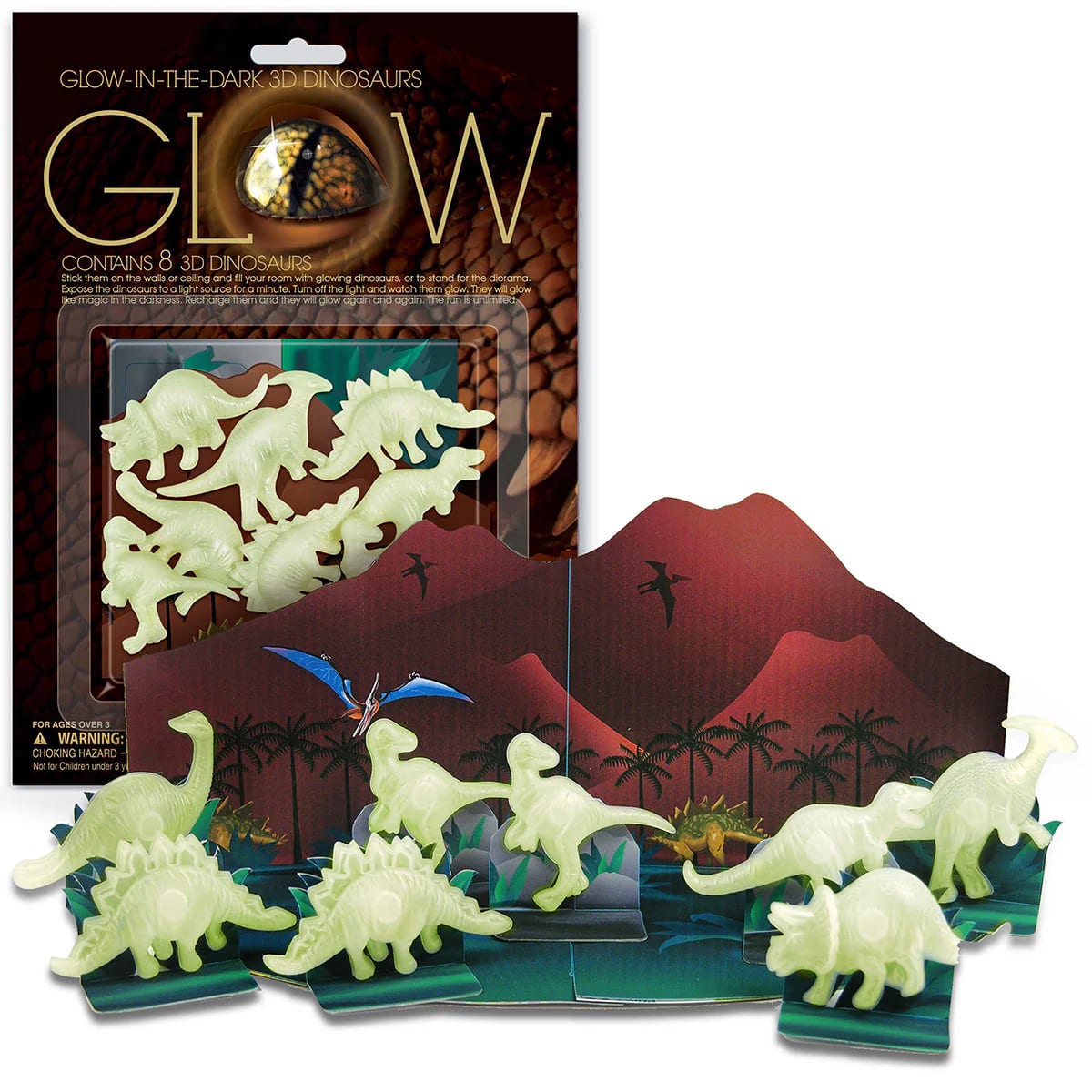 GLOW 3D DINOSAURIO2