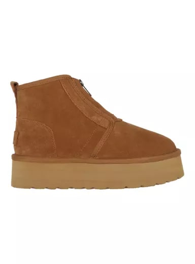 PLATFORM BOOTS ZIP LEATHER CARAMEL2