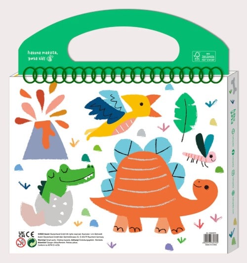 LIBRO PARA COLOREAR CON CRAYONES DINOSAURIOS3