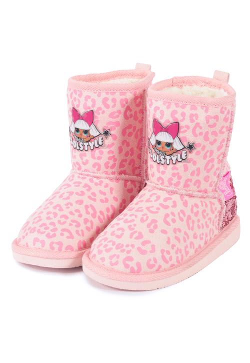 BOTA CHIPORRO NA LOL ROSADO ANIMAL PRINT1