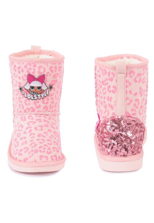 BOTA CHIPORRO NA LOL ROSADO ANIMAL PRINT2