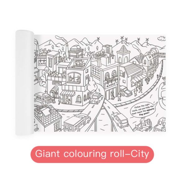 ROLLO GIGANTE PARA COLOREAR CIUDAD1