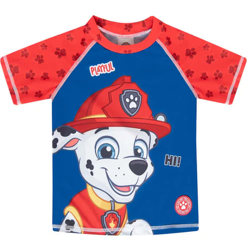 POLERA UV PAW PATROL ROJO HI1