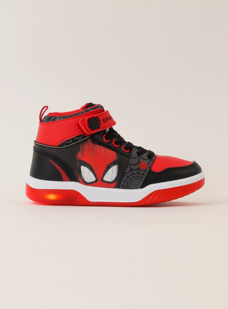 ZAPATILLA CON LUCES NIÑO RAYADO SPIDERMAN1