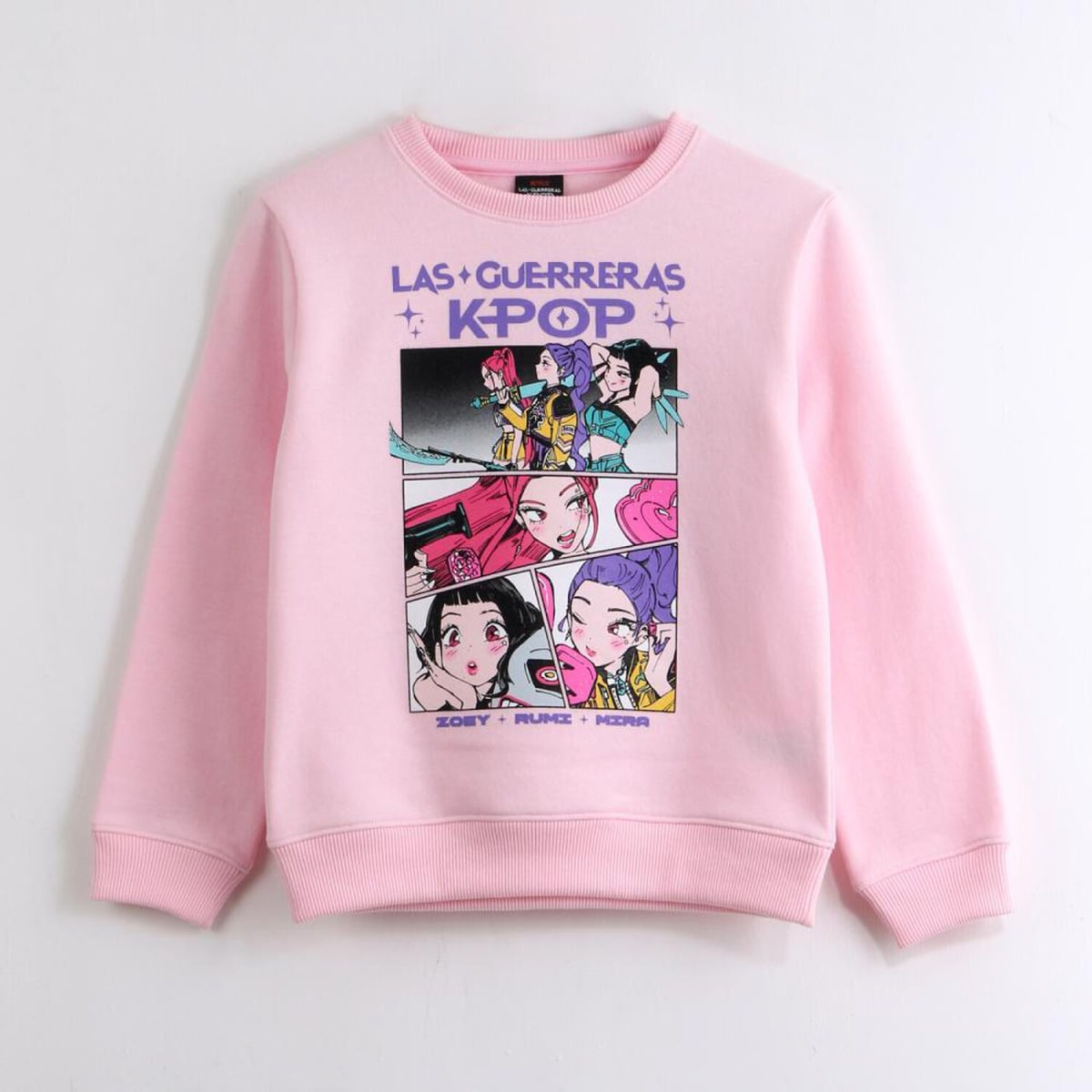 POLERON CERRADO NIÑA G. KPOP DEMON H. ROSADO1