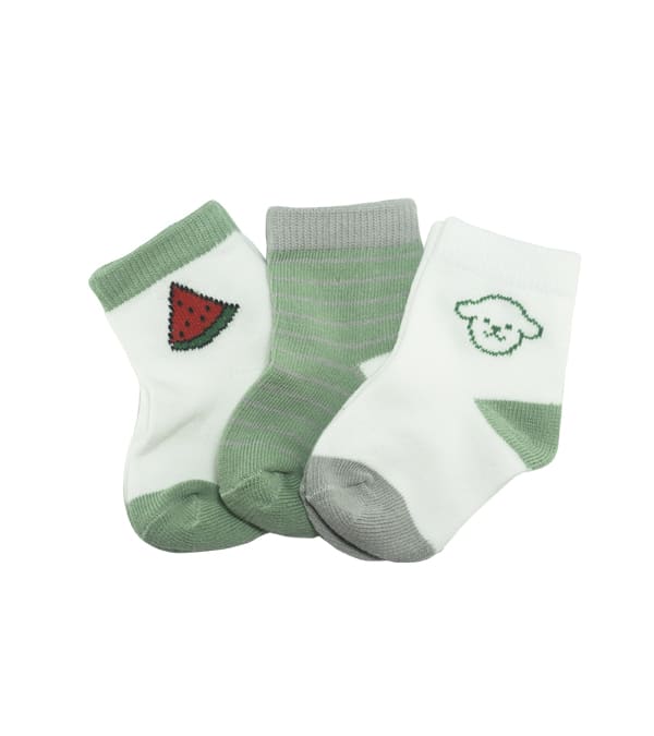 SET DE 3 PARES DE CALCETIN BEBE2