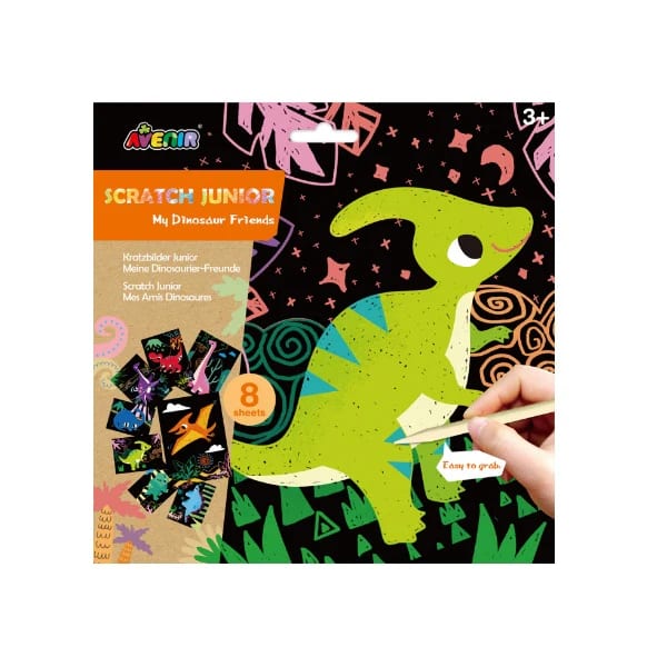 LAMINAS RASPAR PEQUEÑOS AMIGOS DINOSAURIOS1