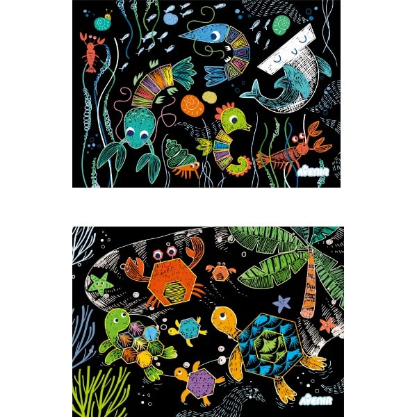 RASPA Y APRENDE FIGURAS CON VIDA MARINA3