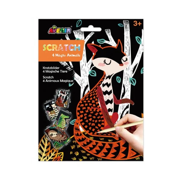 LAMINAS PARA RASPAR ANIMALES MAGICOS1