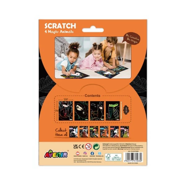 LAMINAS PARA RASPAR ANIMALES MAGICOS7