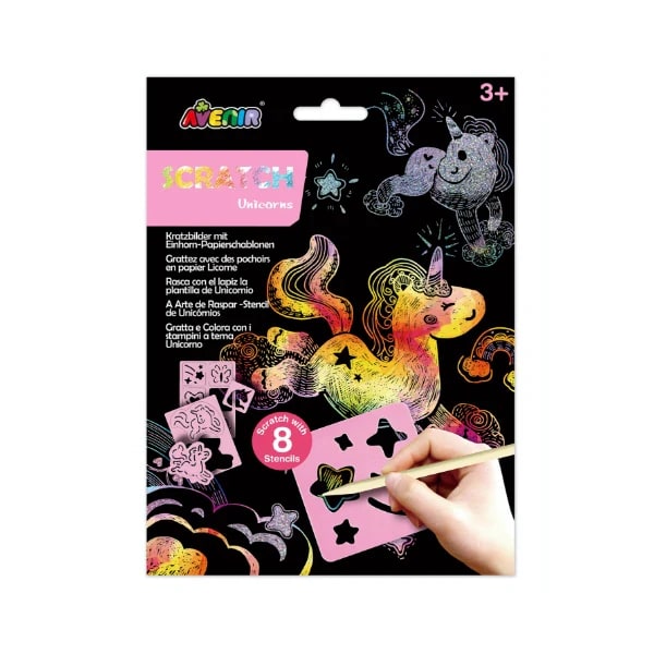 RASPAR CON PLANTILLAS UNICORNIOS1