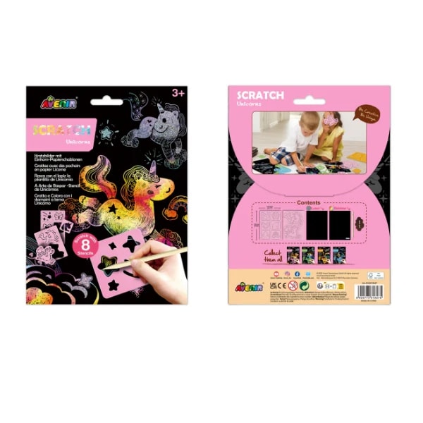 RASPAR CON PLANTILLAS UNICORNIOS4