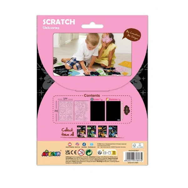 RASPAR CON PLANTILLAS UNICORNIOS6