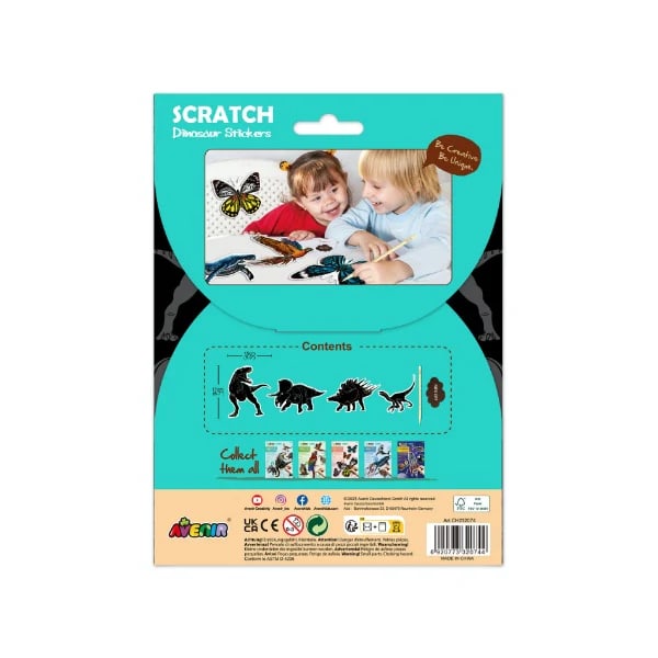 STICKERS PARA RASPAR DINOSAURIO6