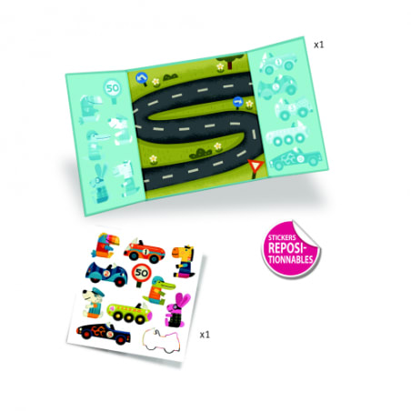 CREATE WITH STICKERS CARS2