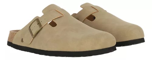 SLIPPER CLASSIC BUCKLE DARK BEIGE3