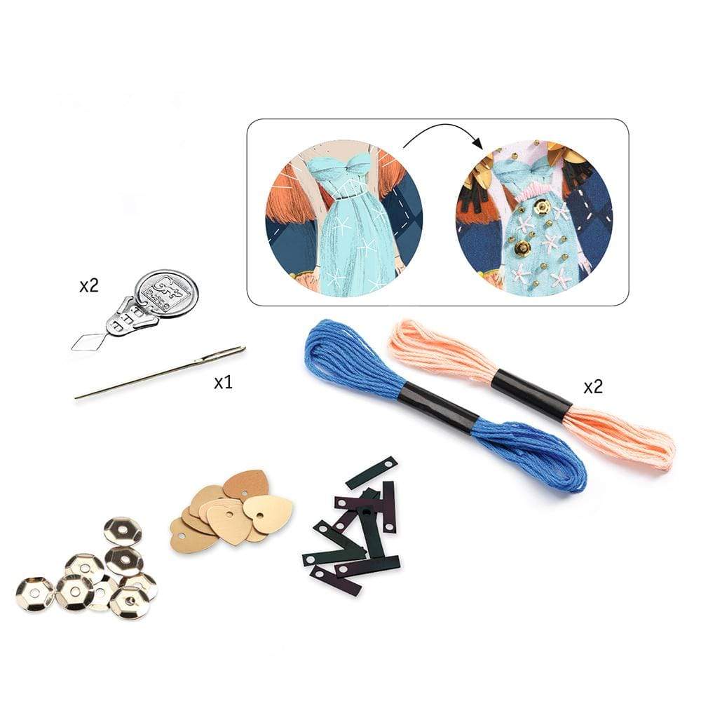 NEEDLEWORK EMBROIDERY FASHION COCKTAIL2