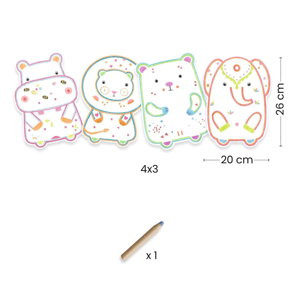 MAGIC COLOURING WILD ANIMALS3
