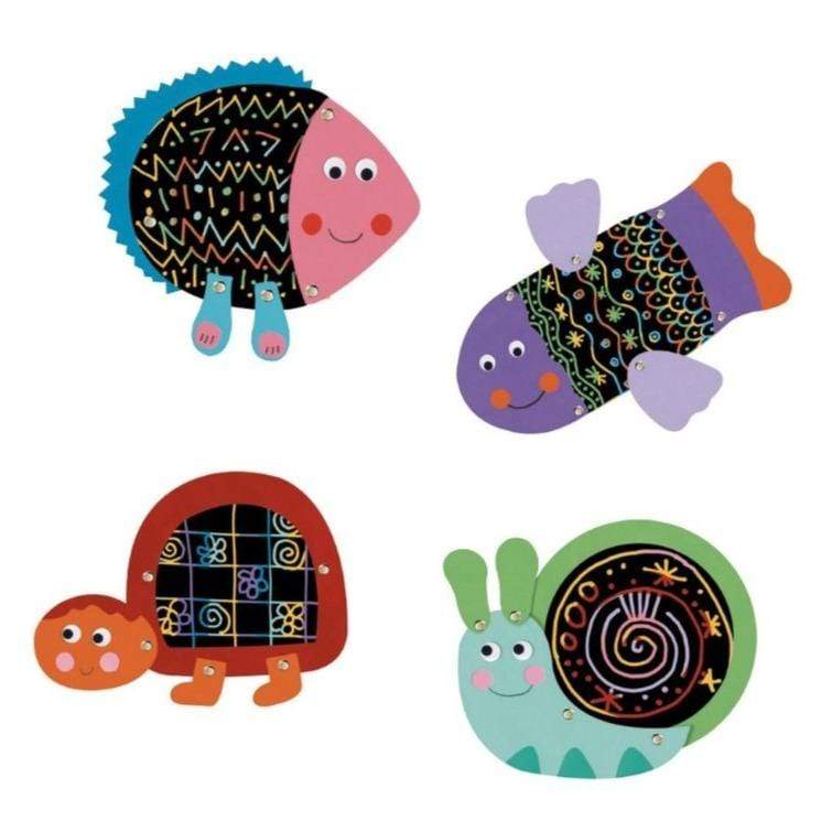 SCRATCH BOARDS FUNNY ANIMALS2