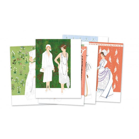 OLDER ONES DRAWING AND COLOURING DRESSES THROUGHT3