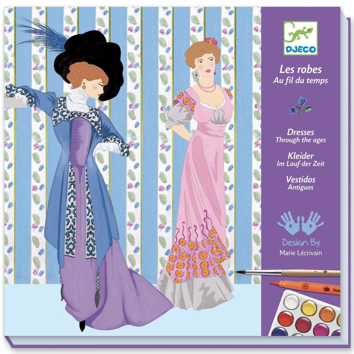OLDER ONES DRAWING AND COLOURING DRESSES THROUGHT1