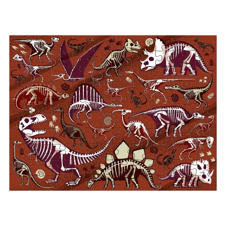 DINOSAURIOS 100 PCS PUZZLE DOBLE3