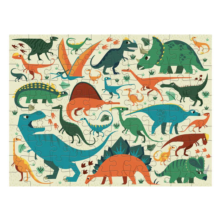 DINOSAURIOS 100 PCS PUZZLE DOBLE2