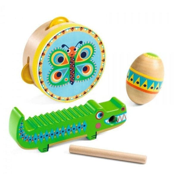 SET TAMBOURINE MARACAS GUIRO1